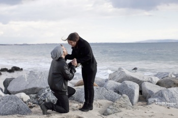 Santa Monica engagement photography